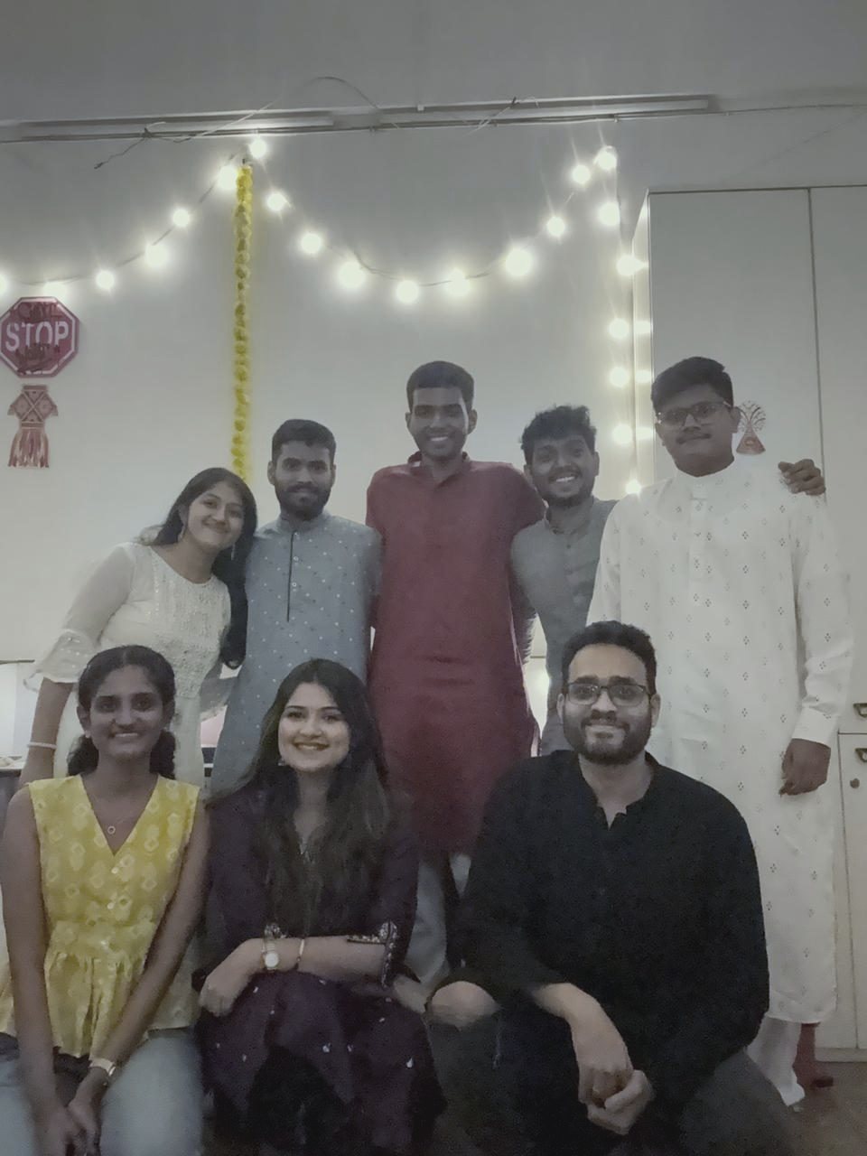 The team celebrating Diwali at the office